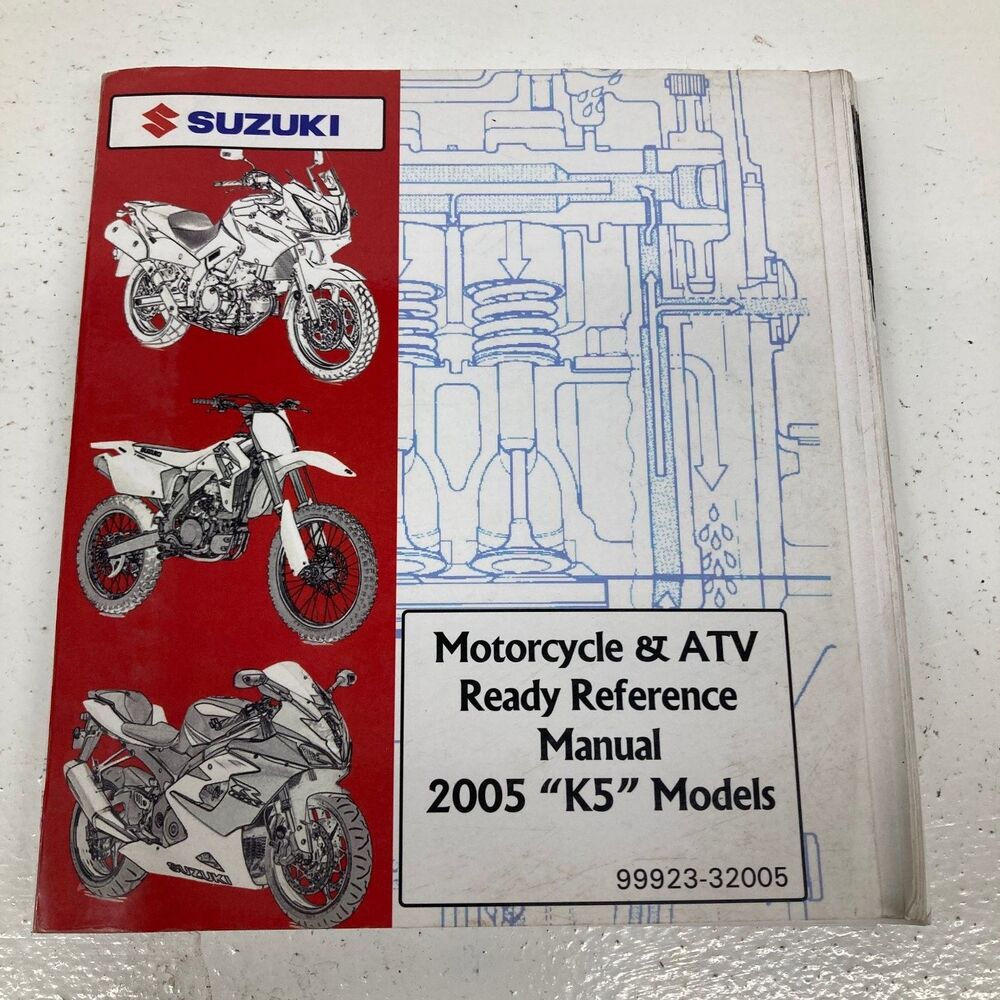 Suzuki Motorcycle ATV Ready Reference Manual 2005 K5 Models